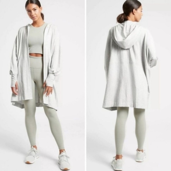 Athleta Mantra wrap long line cardigan sweater. - Picture 4 of 11